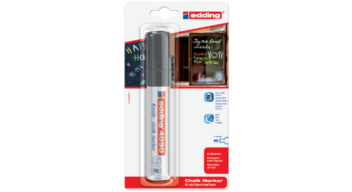 Viltstift edding 4090 window schuin 4-15mm zwart