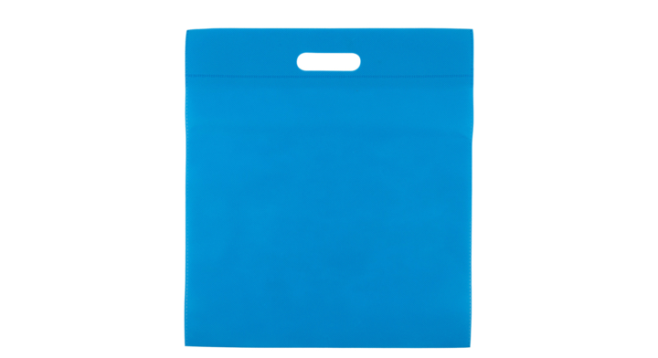 Draagtas, non-woven, 40x45cm, greep gestanst, blauw (400 st)