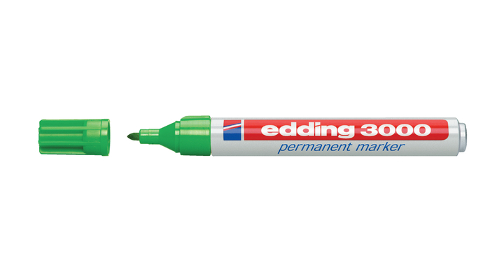 Viltstift edding 3000 perm rond 1.5-3mm lichtgroen