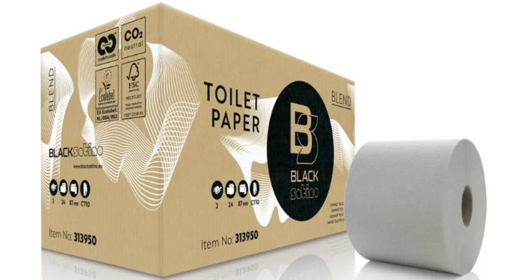 BlackSatino Blend | Compactrol Toiletpapier | 801 Vel | 2-Laags | CT10 | Wit | 313950 (24 stuks)