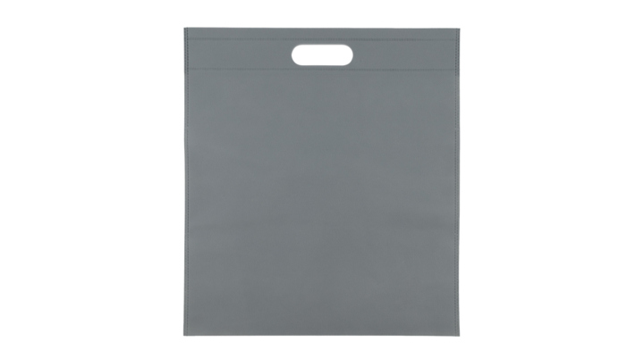 Draagtas, non-woven, 40x45cm, greep gestanst, grijs (400 st)