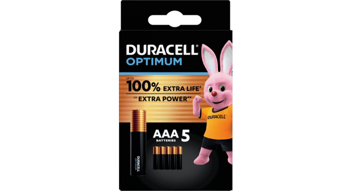 Batterij duracell optimum aaa 5st(5000394137790)
