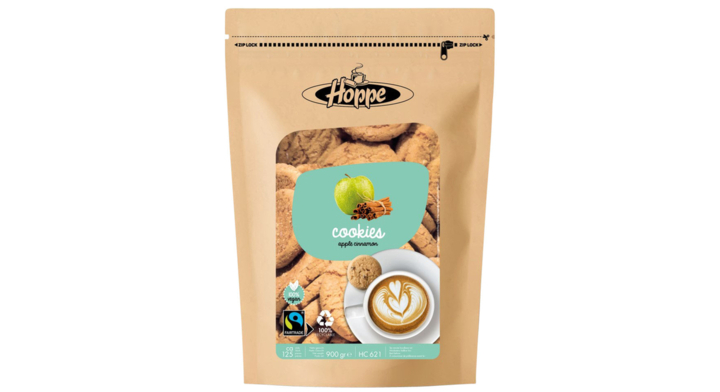 Koekjes hoppe cookies fairtrade appel kaneel(hc621)