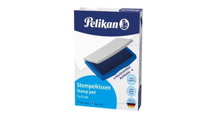 Stempelkussen pelikan 2e 110x70mm blauw