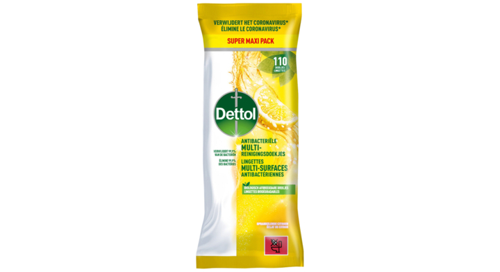 Reinigingsdoekjes dettol citr 110st(3245970)