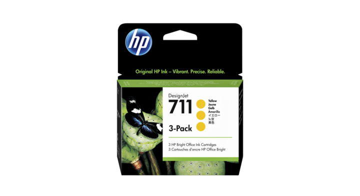 Inkcartridge hp cz136a no 711 hc geel(cz136a)