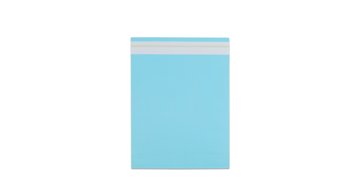 Verzendzak, papier, 30x36+2x4cm+klep, blauw (250 stuks)