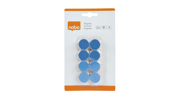 Magneet nobo 20mm blauw(1901443)