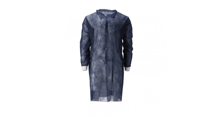 Bezoekersjas, PP, klitteband, XXL, blauw (100 stuks)