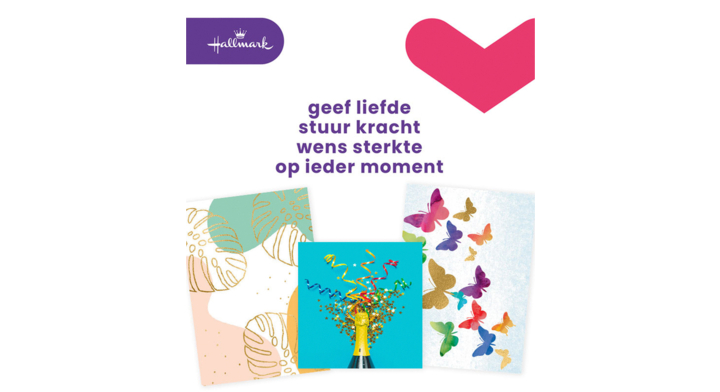 Wenskaart hallmark navulset blanco 8 stuks(30181761)