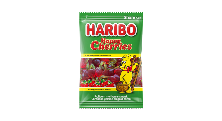 Snoep haribo kersen zak 250gr(8hb200)