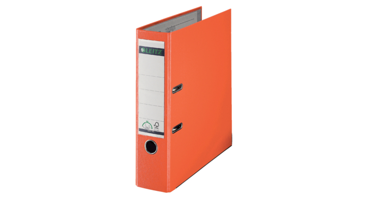 Ordner leitz 1010 a4 80mm pp oranje