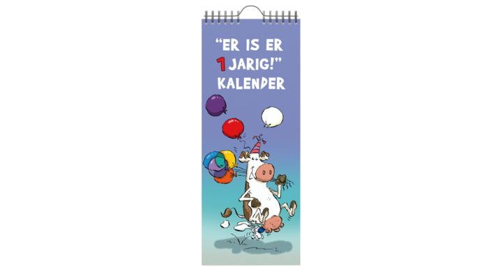 Verjaardagskalender lannoo ritstier 130x325 blauw(536204)