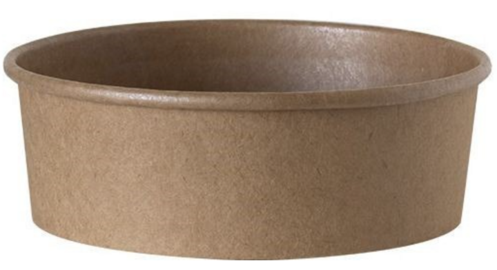 Kraft saladeschaal, PE coating, 1000ml, 149mm (300 stuks)