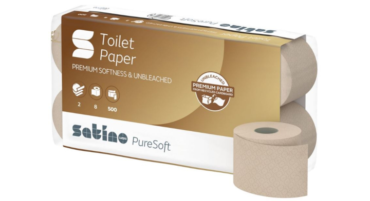 Satino PureSoft | Toiletpapier | 500 Vel | 2-Laags | MT1 | Soft Beige | 066770 (72 stuks)