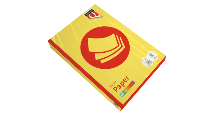 Kopieerpapier quantore colour a4 80gr zwavelgeel(129275)