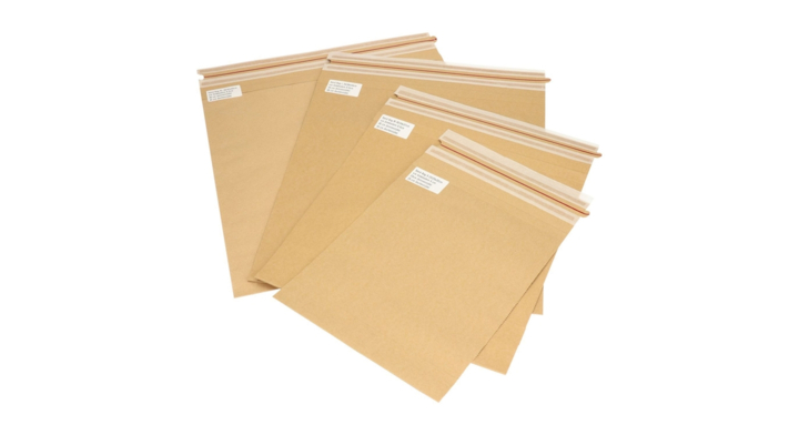 Sendbag verzendverpakking 30/34x37 cm bruin(55016)