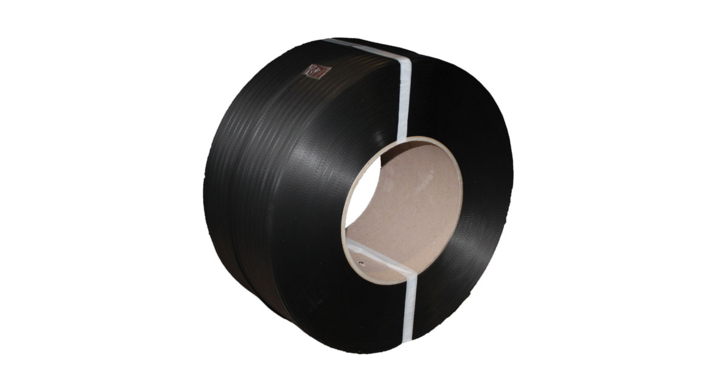 Omsnoeringsband, PP, 12mm x 3000m, 0,55mm, K200, zwart,2 rol