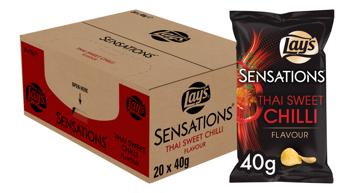 Chips lay's sensations thai sweet chilli zak 40gr(37185)