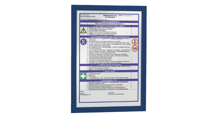 Duraframe durable a4 zelfklevend donkerblauw(4882-07)
