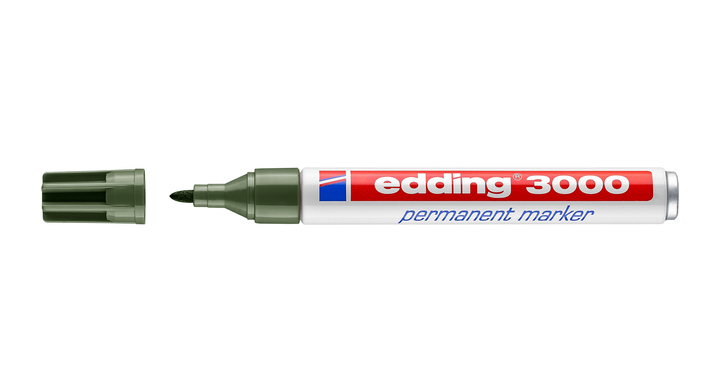 Viltstift edding 3000 rond 1.5-3mm olijfgroen(4-3000015)