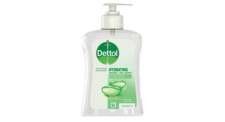 Dettol Hydrating | Handzeep | 250ml | Antibacterieël | Aloe Vera | 3289032 (1 stuk)