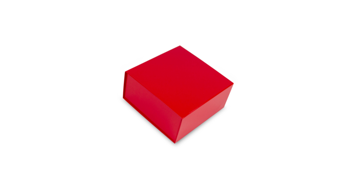 Magneetdoos, 23x23x11cm, glans laminaat, rood (25 stuks)