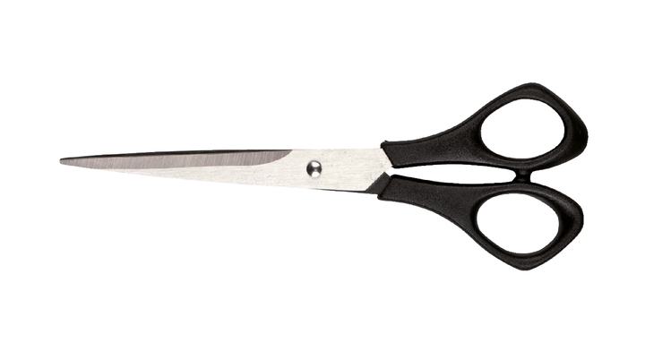 Schaar quantore 160mm +plastic handvat zwart(337136)