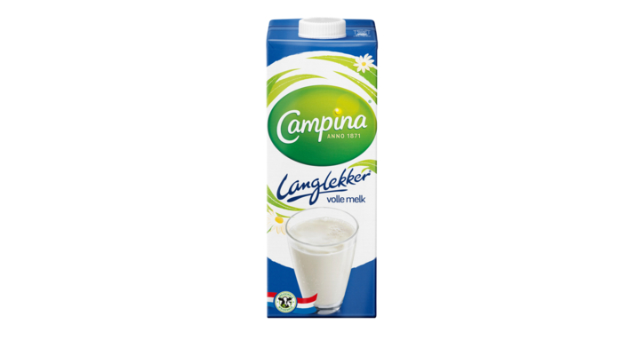 Campina langlekker volle melk pak 1ltr(12552)