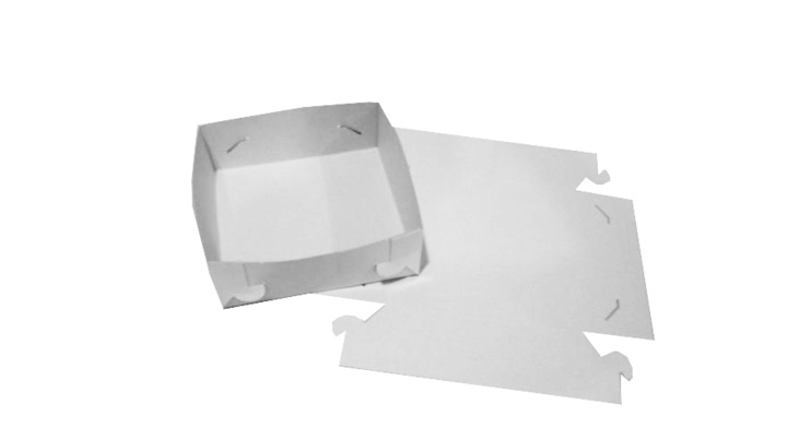 Taartdoos | 20x20x8cm | Wit (100 stuks)