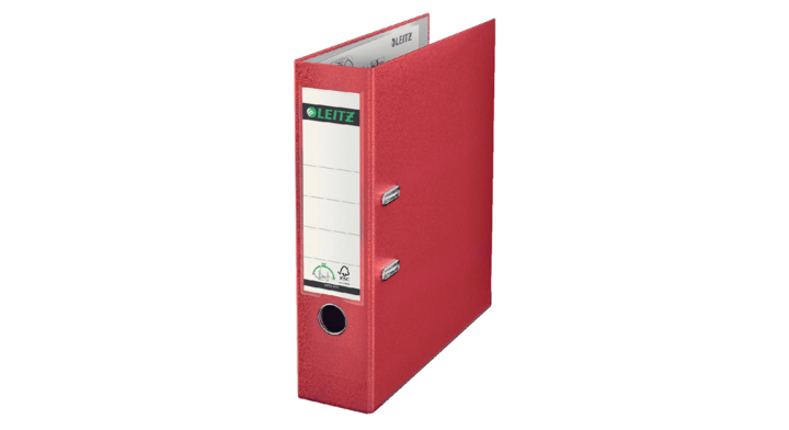 Ordner leitz 1010 a4 80mm pp rood
