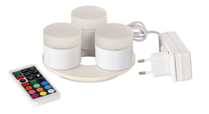 Duni Mini LED | Oplaadbare Lampjes | Klein Set | Multicolor | 186495 (3 stuks)