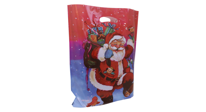 Tas, Kerst, 38x45+2x4cm, dessin Fath Christmas, multi (500)