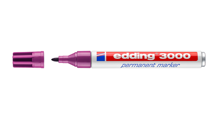 Viltstift edding 3000 rond 1.5-3mm rood violet(4-3000020)