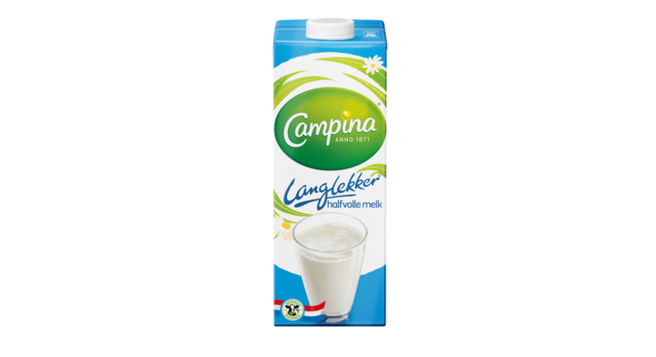 Campina langlekker halfvolle melk pak 1ltr(12551)