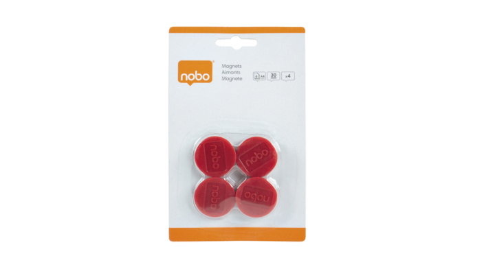 Magneet nobo 30mm rood(1901449)