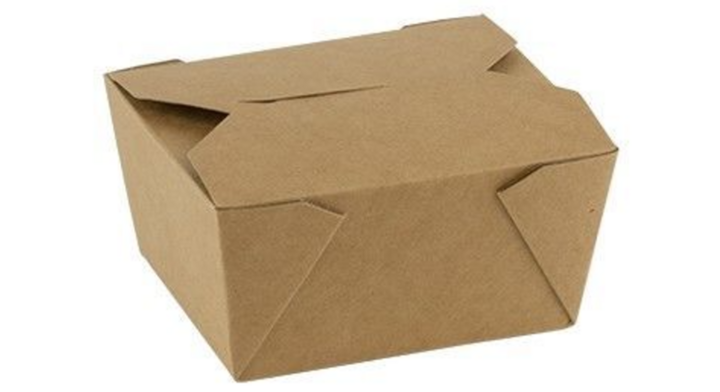 Take Away box, kraft, geen venster, 110x90x63mm (450 stuks)