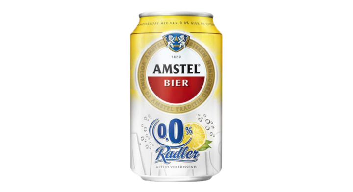 Bier amstel radler 0.0 blik 330ml(14657)