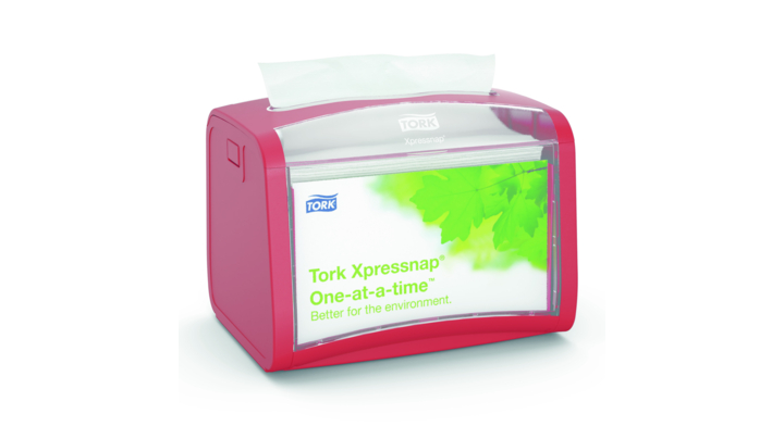 Tork Xpressnap Tabletop | Servet Dispenser | N4 | Rood | 272613
