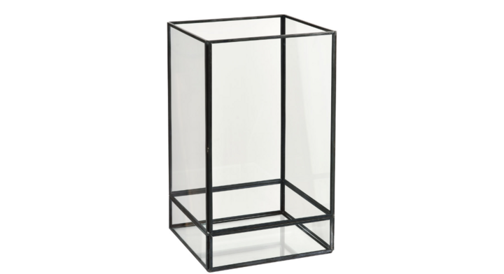 Duni | LED-lamphouder | 150x150x250mm | Kandelaar Capella Black | 206441 (2 stuks)