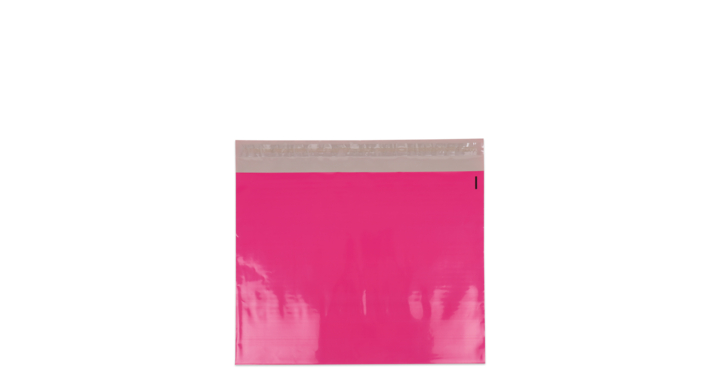 Verzendzak, plastic,  40x30cm+klep, roze (250 stuks)