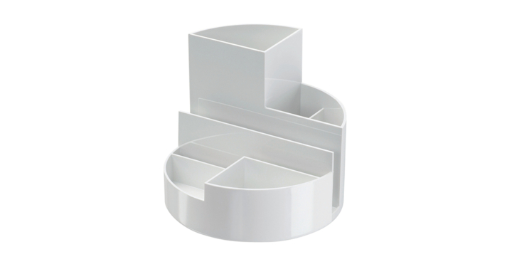 Pennenkoker maul roundbox recycled 6 vaks wit(4117602.eco)