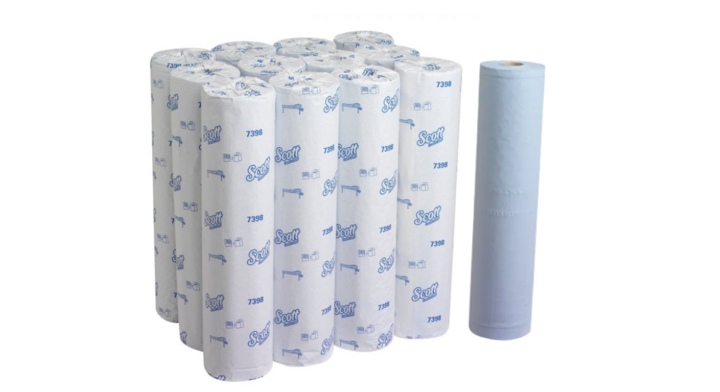 Kimberly-Clark Scott | Onderzoekstafelpapier | 51cm | 2-Laags | 140 Vel | Blauw | 7398 (12 stuks) - OP=OP AANBIEDING