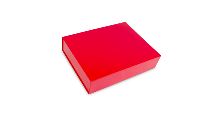 Magneetdoos, 42,5x33,3x9,7cm, glans laminaat, rood (25 stuk)