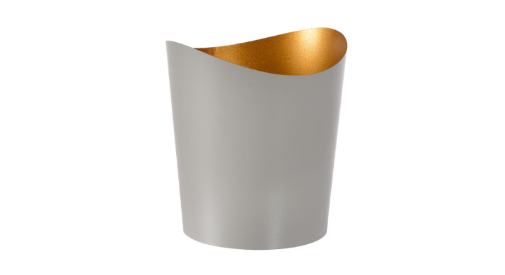 Duni | LED Lamphouder | 80x70mm | Kandelaar Ripple Granite Grey | 194594 (6 stuks)