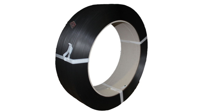 Omsnoeringsband, PP, 12mm x 3000m, 0,55mm, K406, zwart