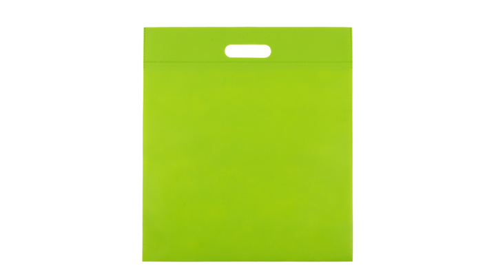 Draagtas, non-woven, 40x45cm, greep gestanst, groen (400 st)