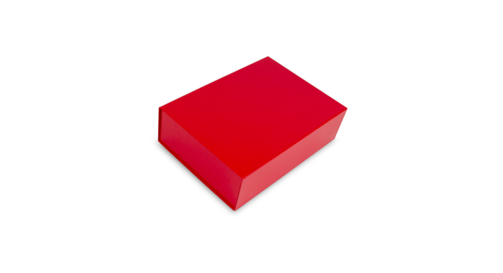 Magneetdoos, 35x25x10cm, glans laminaat, rood (25 stuks)