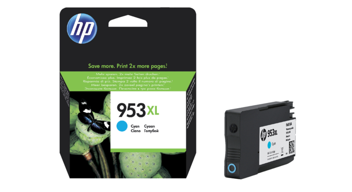 Inkcartridge hp 953xl f6u16ae hc blauw(f6u16ae)