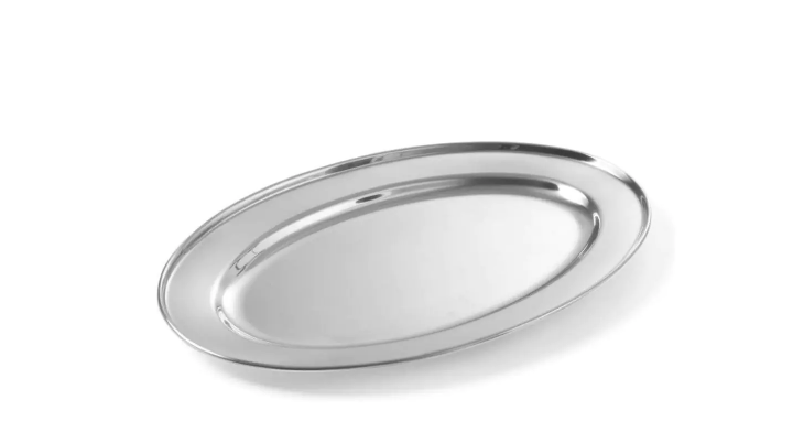 Cateringschaal, ovaal, RVS, 41x33cm (1 stuk)